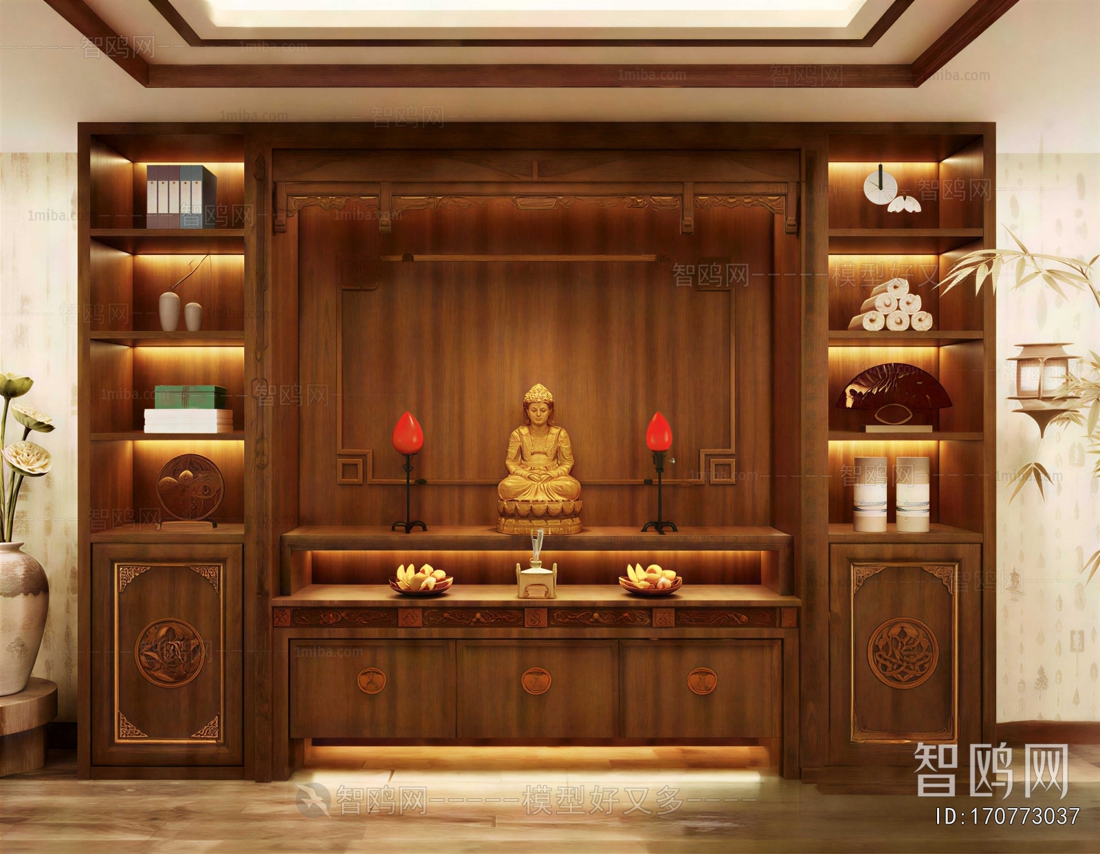 New Chinese Style Buddhist Niche