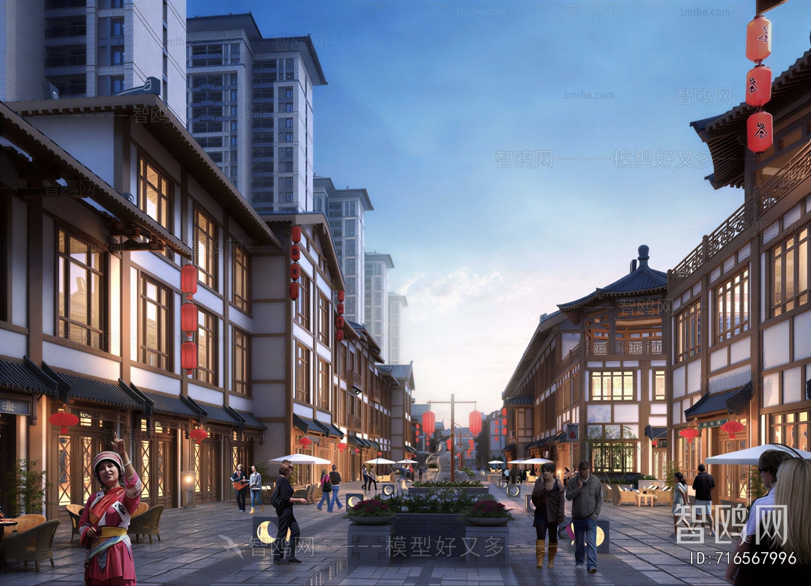 Chinese Style Commercial Street