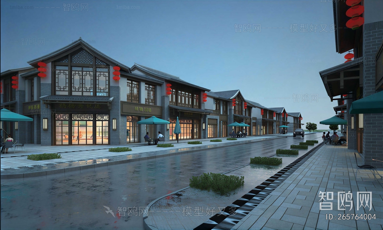 Chinese Style Commercial Street