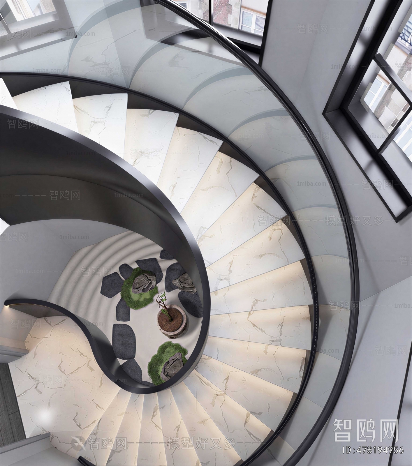 Modern Rotating Staircase
