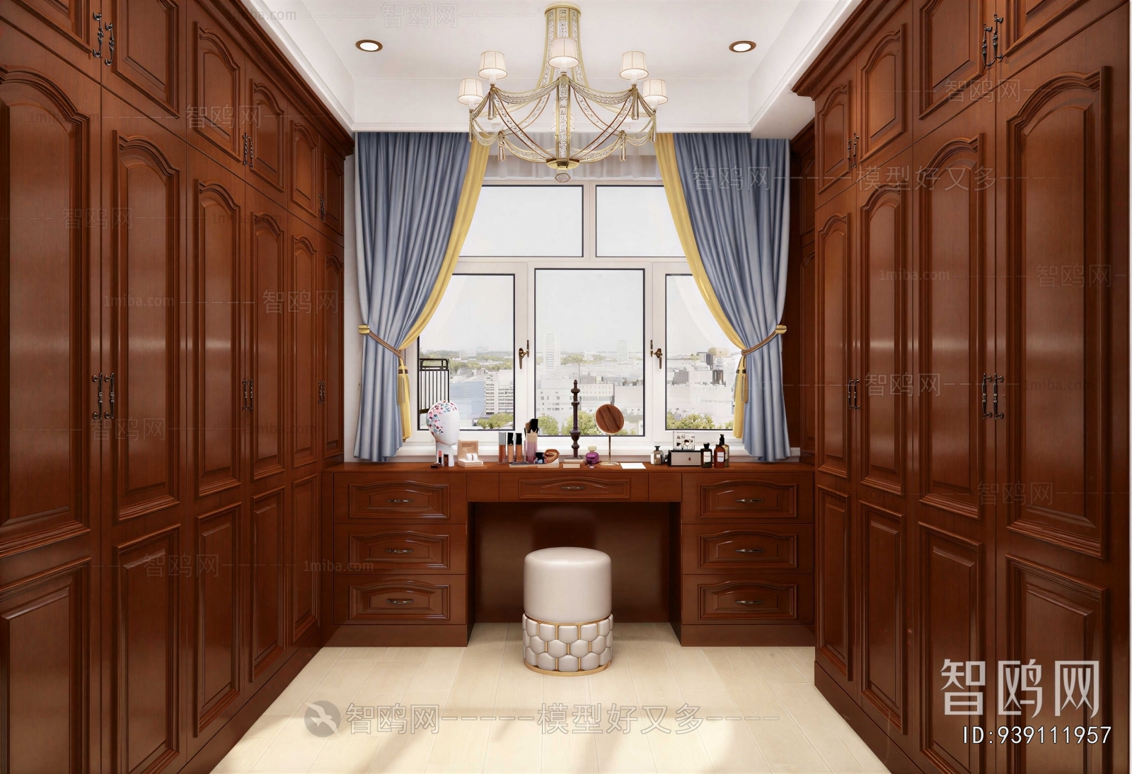 European Style Clothes Storage Area