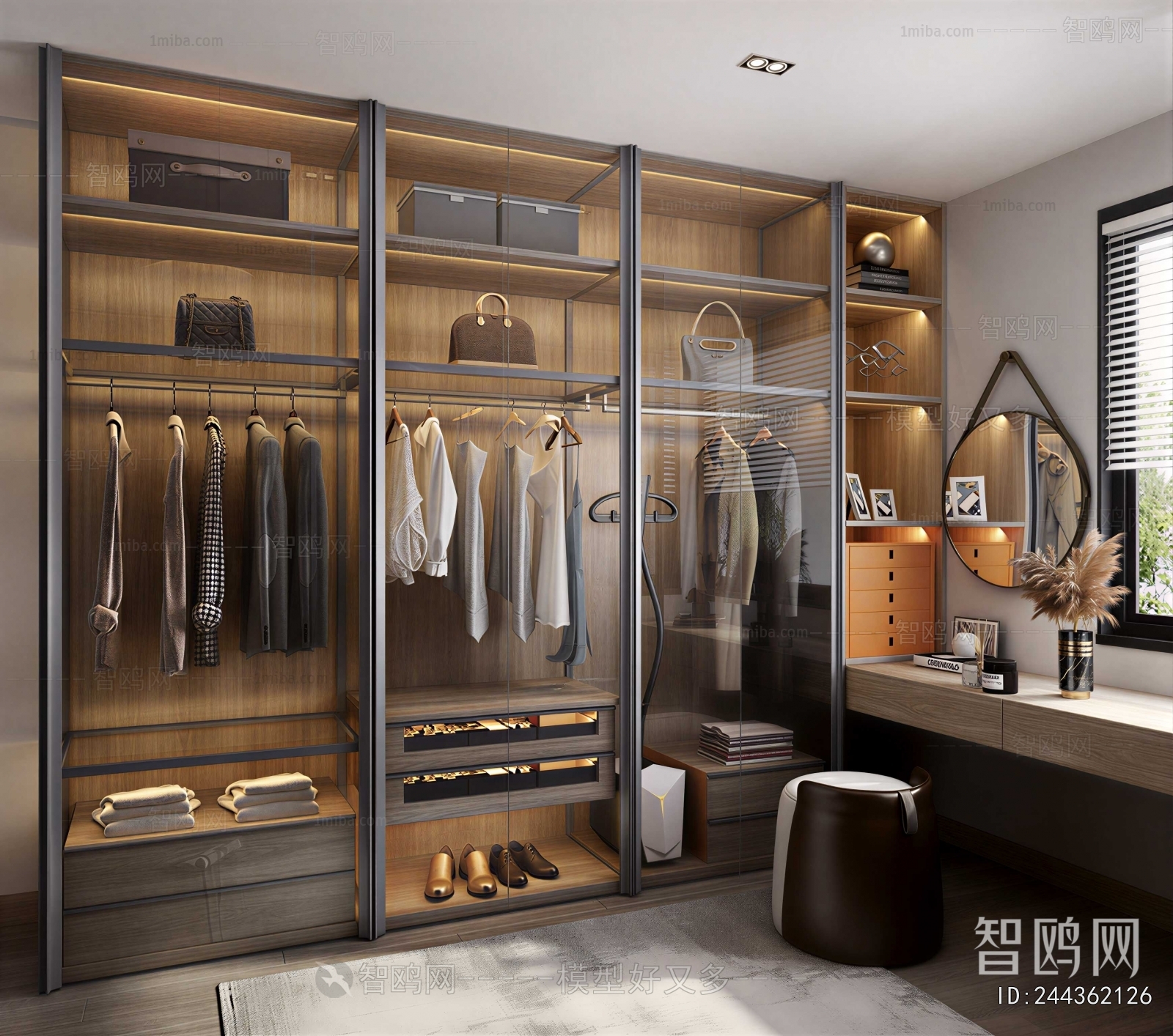 Modern Clothes Storage Area