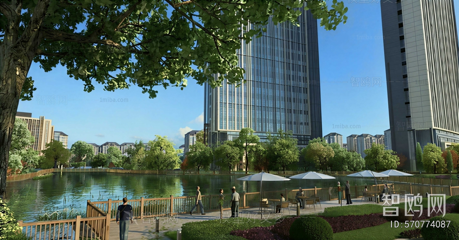 Modern Park Landscape