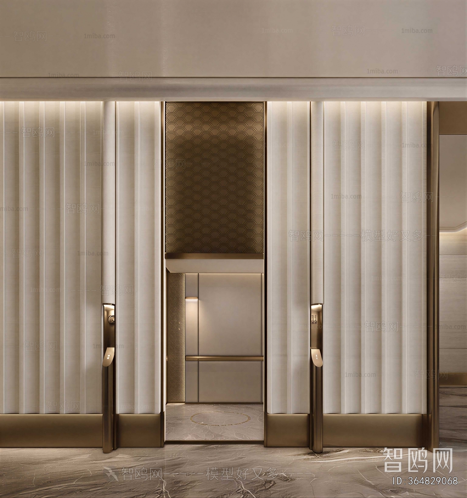 Modern Office Elevator Hall