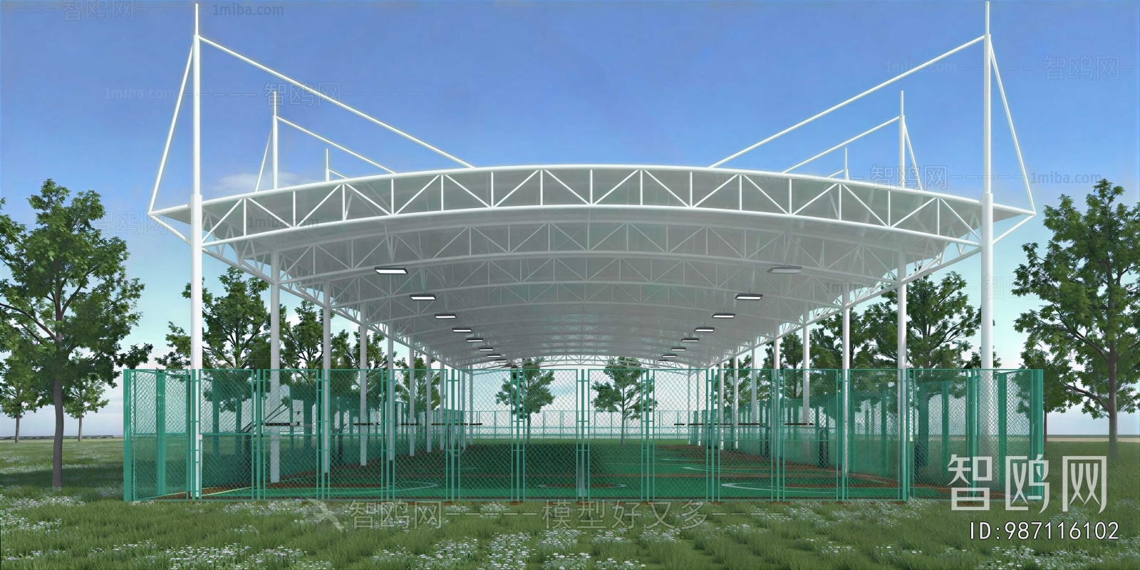 Modern Outdoor Sports Stadium