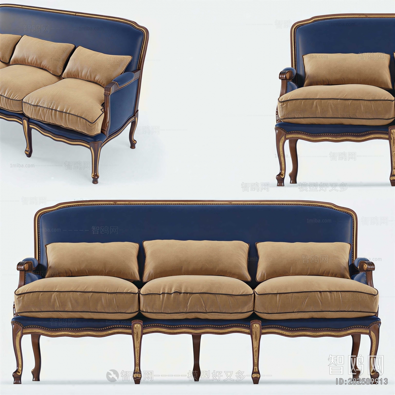 Modern Three-seat Sofa