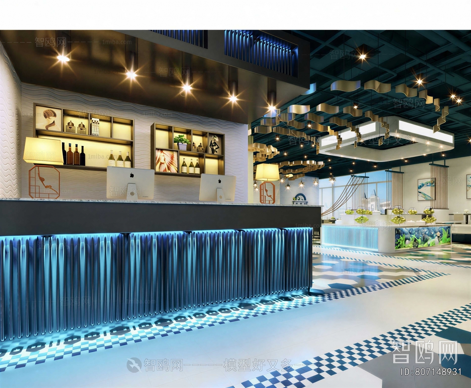 Modern Office Reception Desk