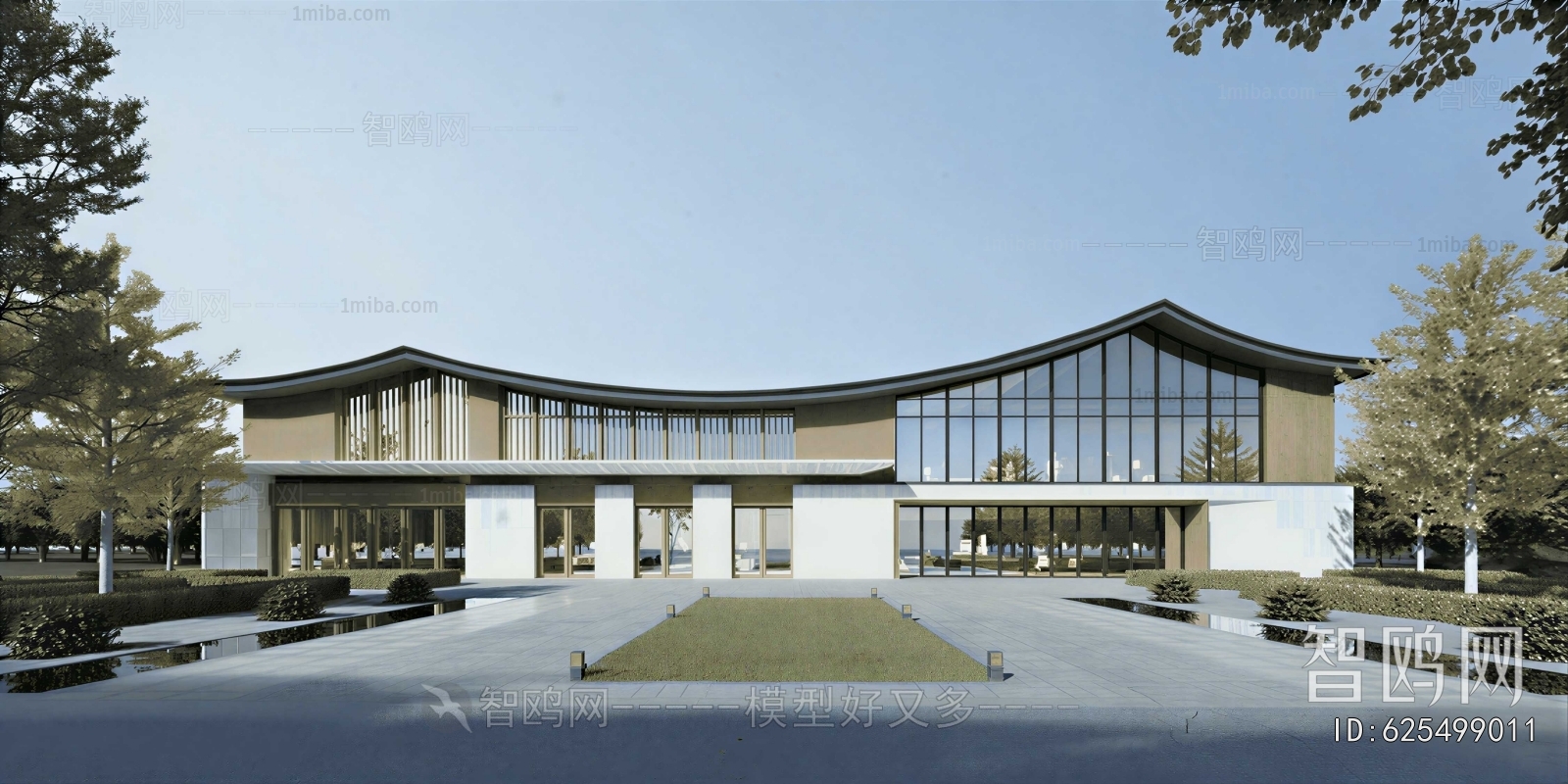 New Chinese Style Architecture Of Artistic Style