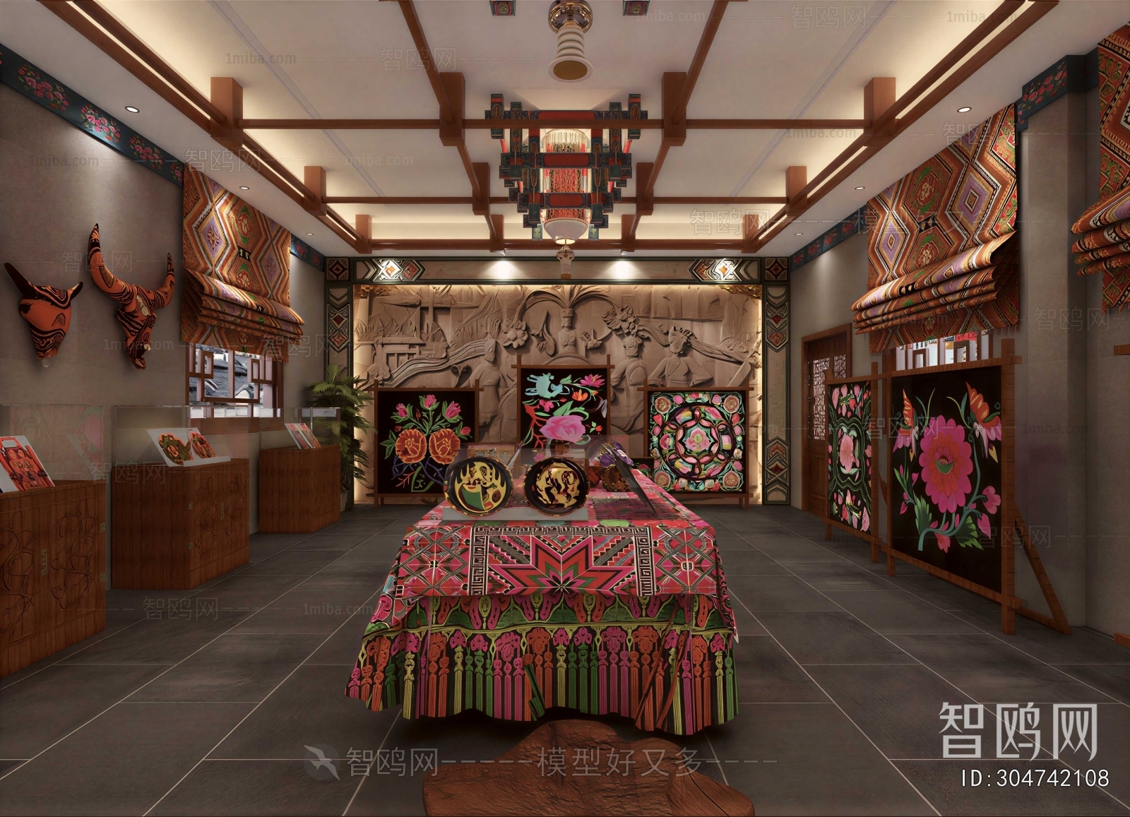 Retro Style Exhibition Hall