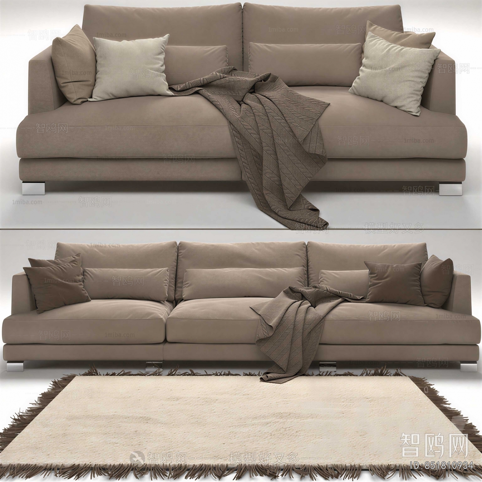 Modern Three-seat Sofa