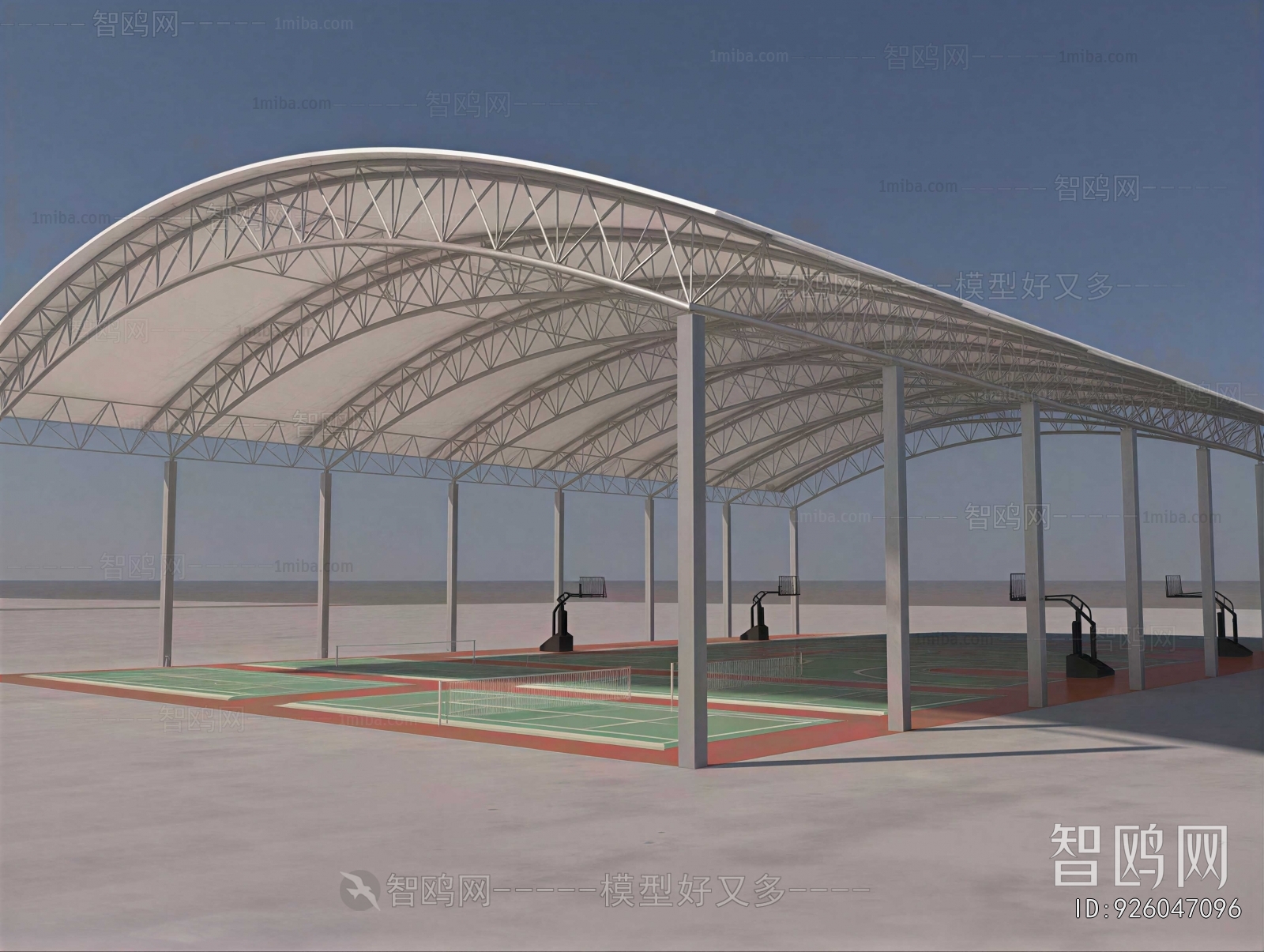 Modern Outdoor Sports Stadium