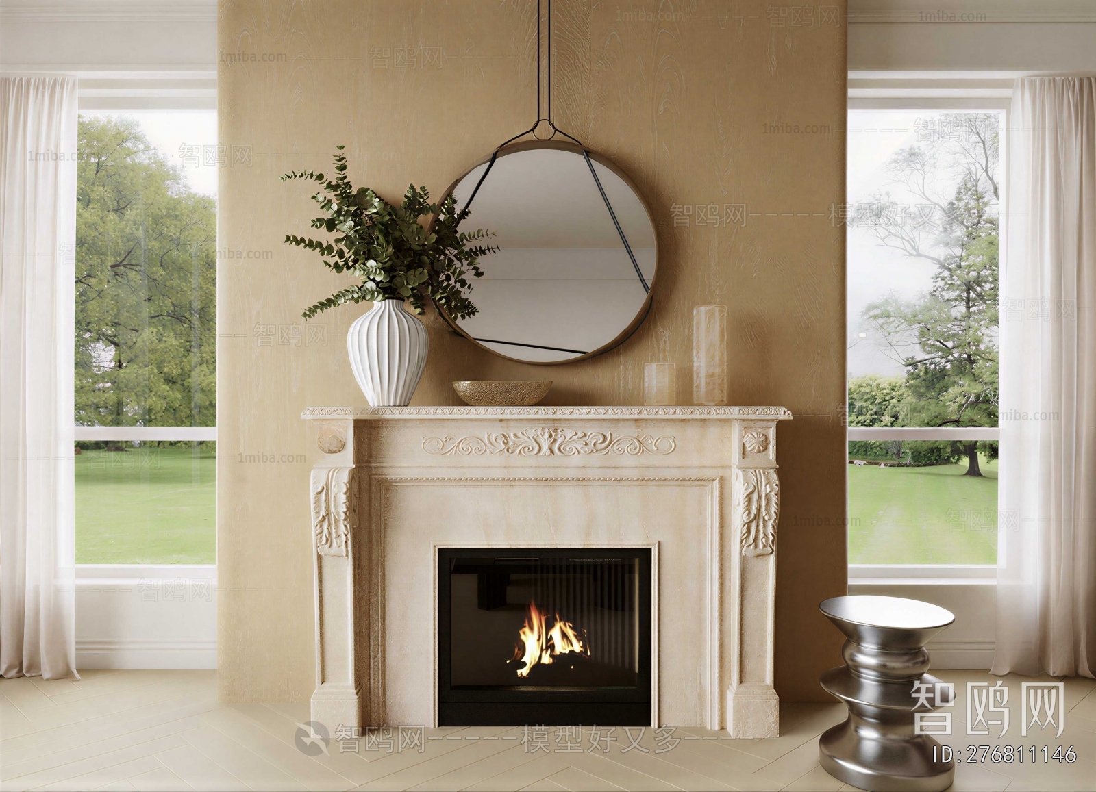 American Style Fireplace