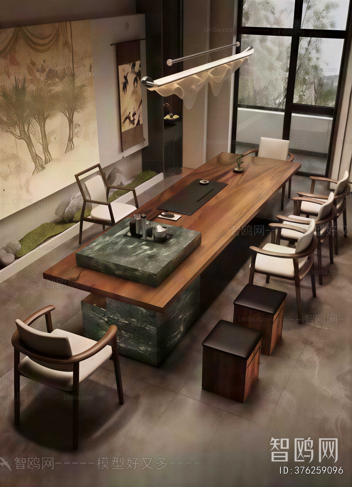 Wabi-sabi Style Tea Tables And Chairs