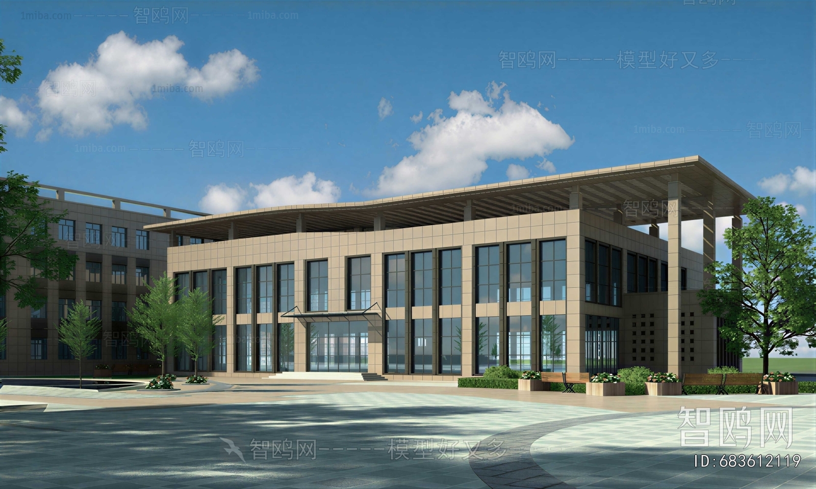 Modern Appearance Of Commercial Building