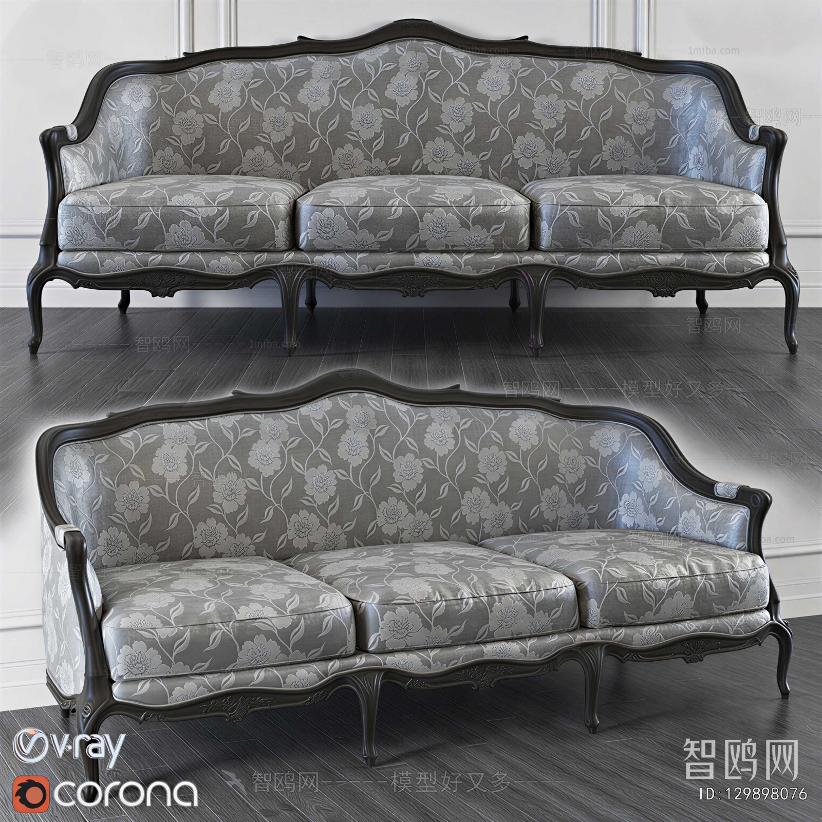 American Style Three-seat Sofa