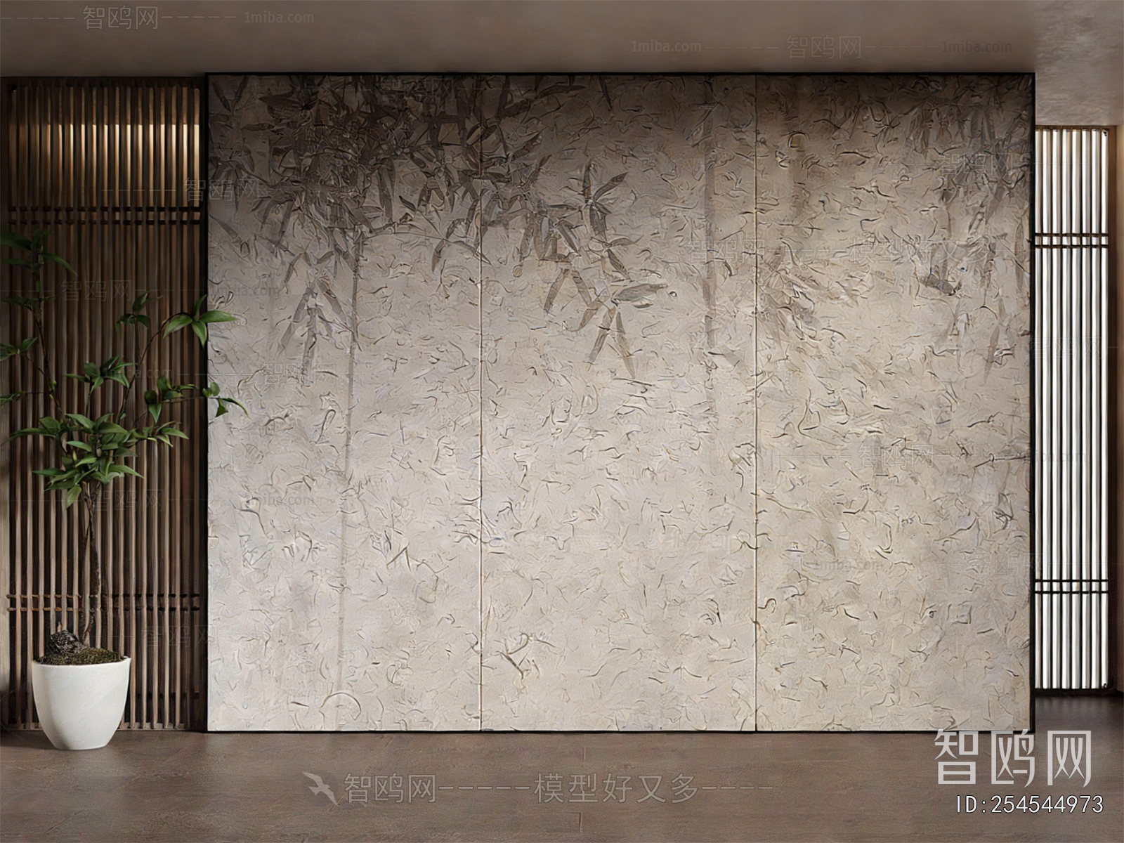 New Chinese Style TV Wall