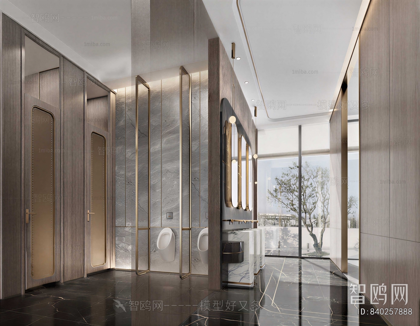 Modern Office Elevator Hall