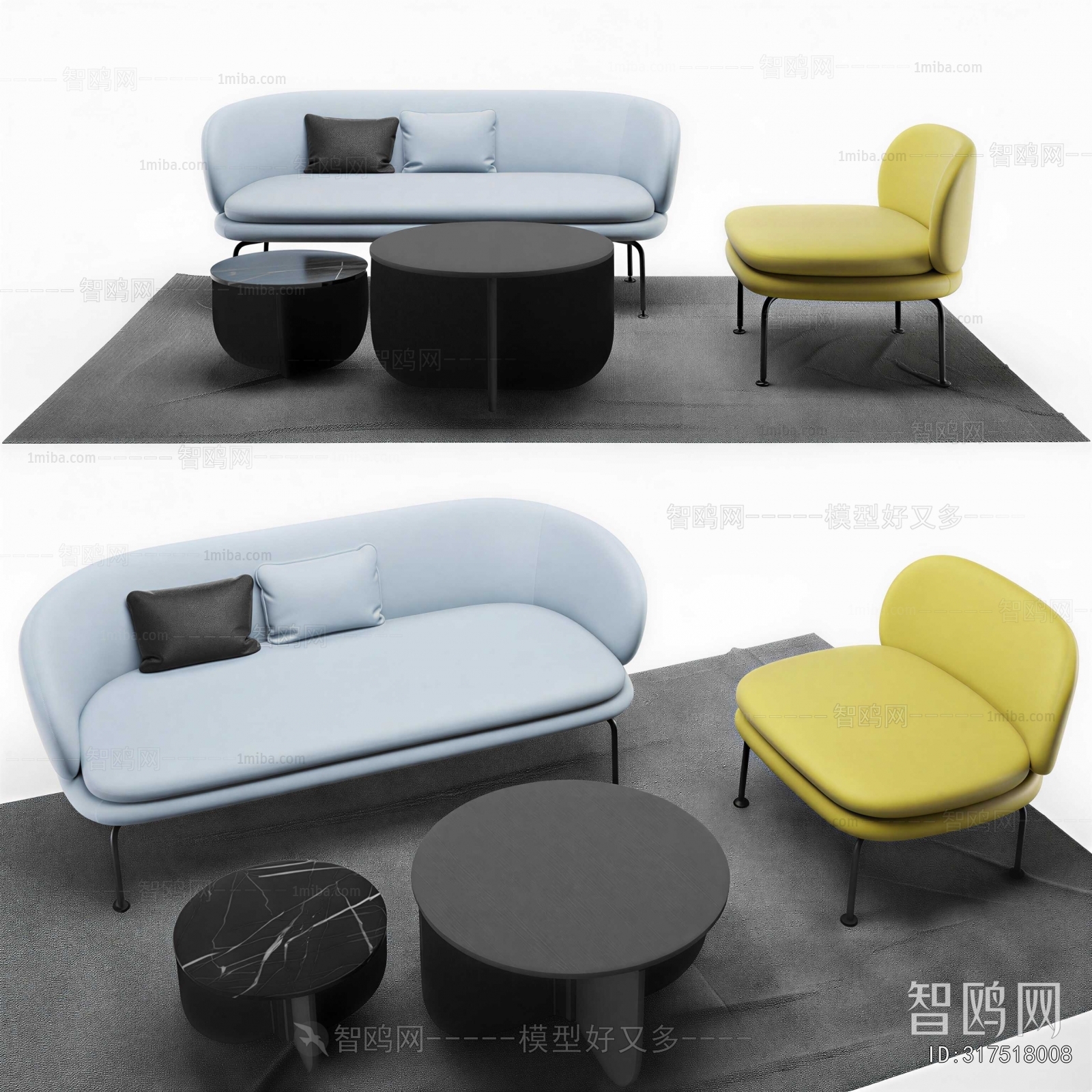 Nordic Style Sofa Combination