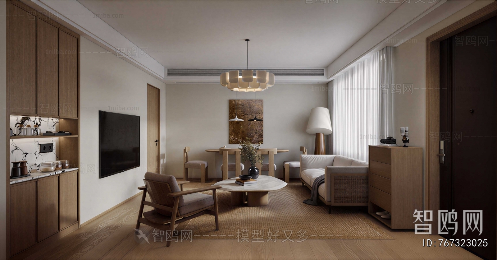 Wabi-sabi Style A Living Room