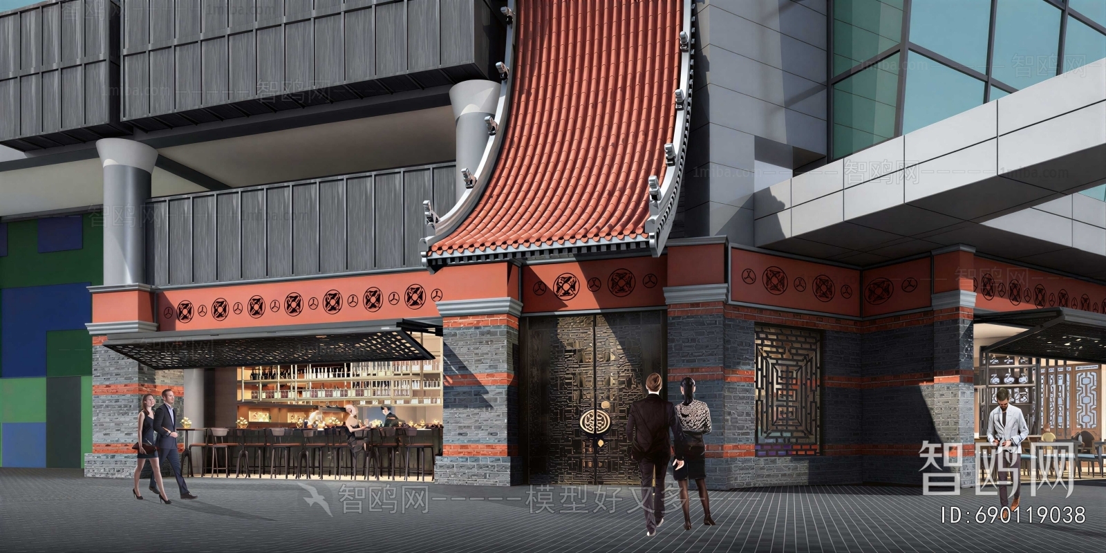 Chinese Style Facade Element