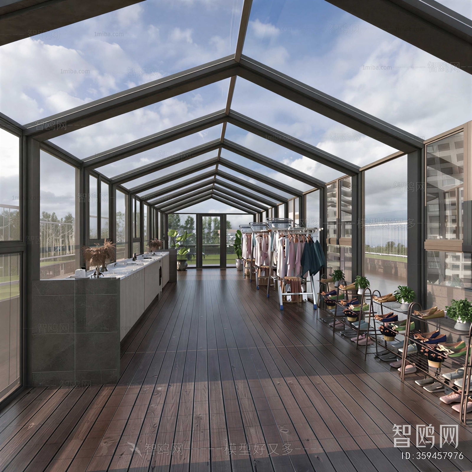 Modern Glass Sun Room