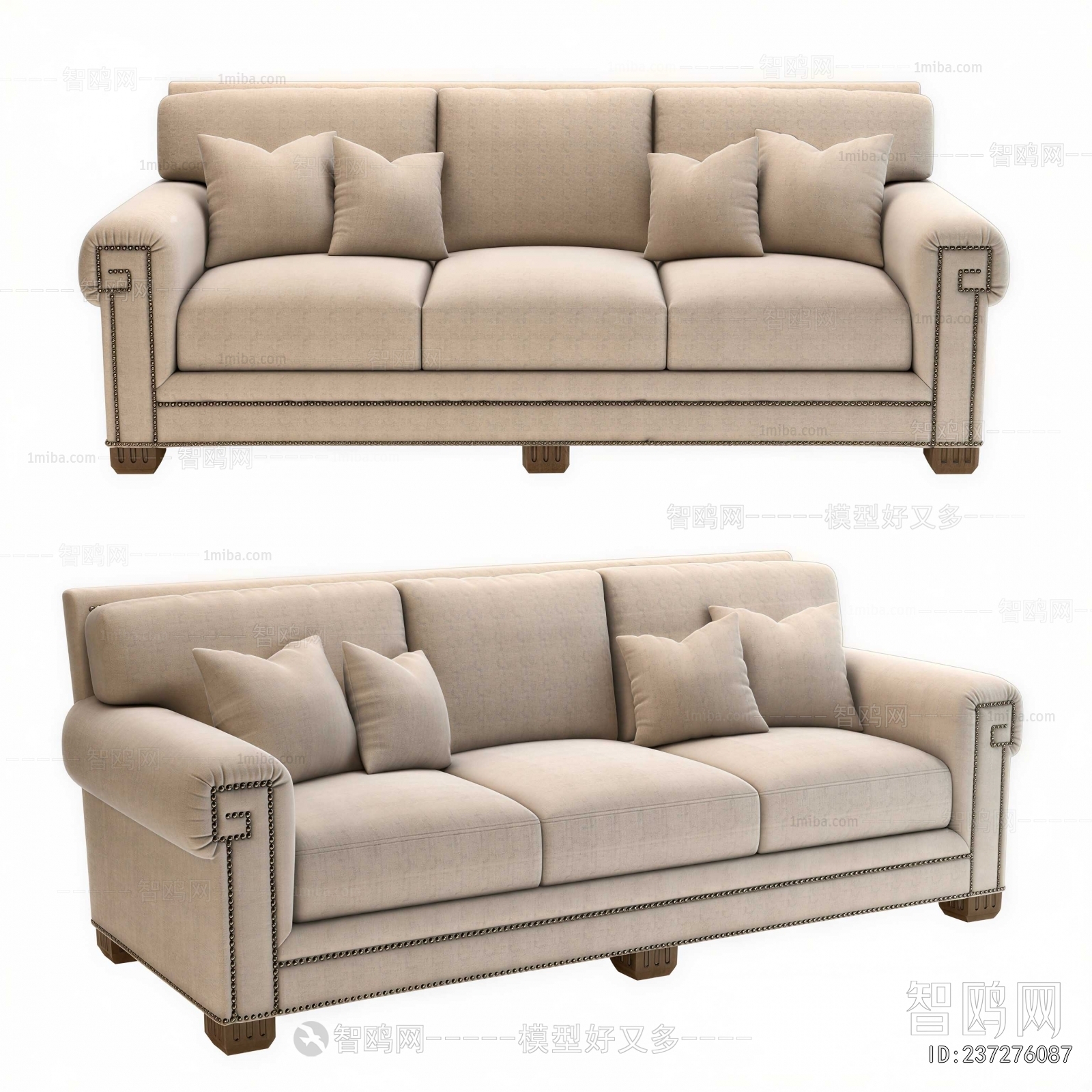 Modern Three-seat Sofa