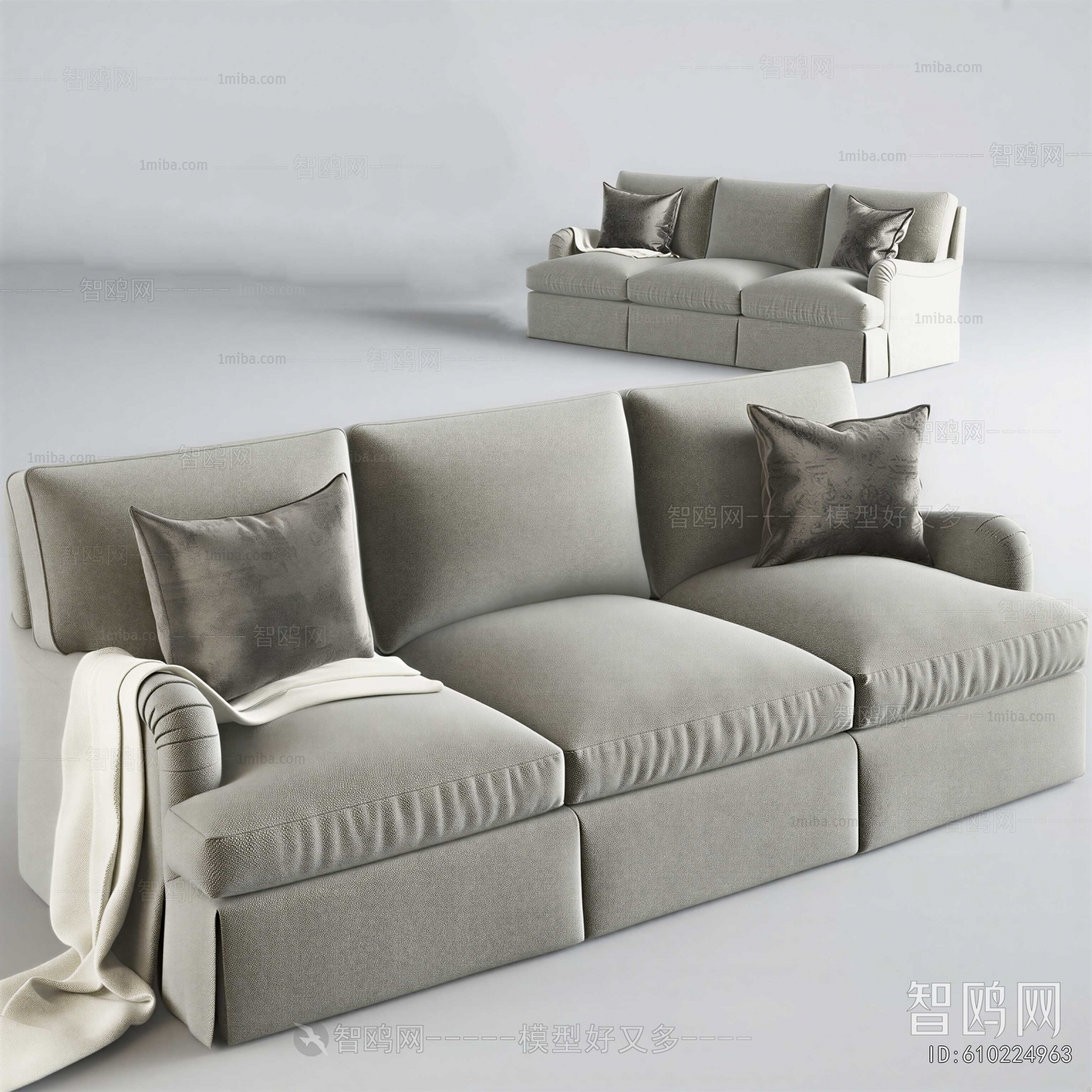 Modern Three-seat Sofa