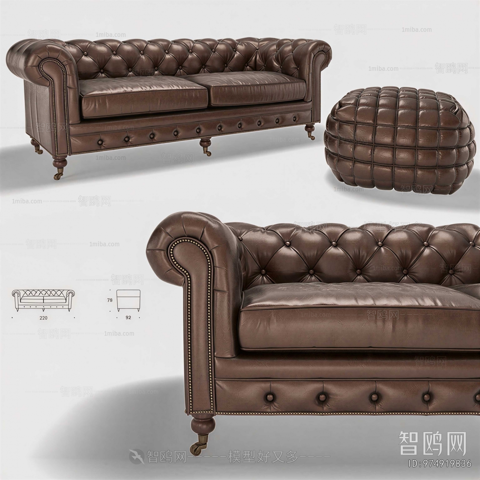 New Classical Style A Sofa For Two