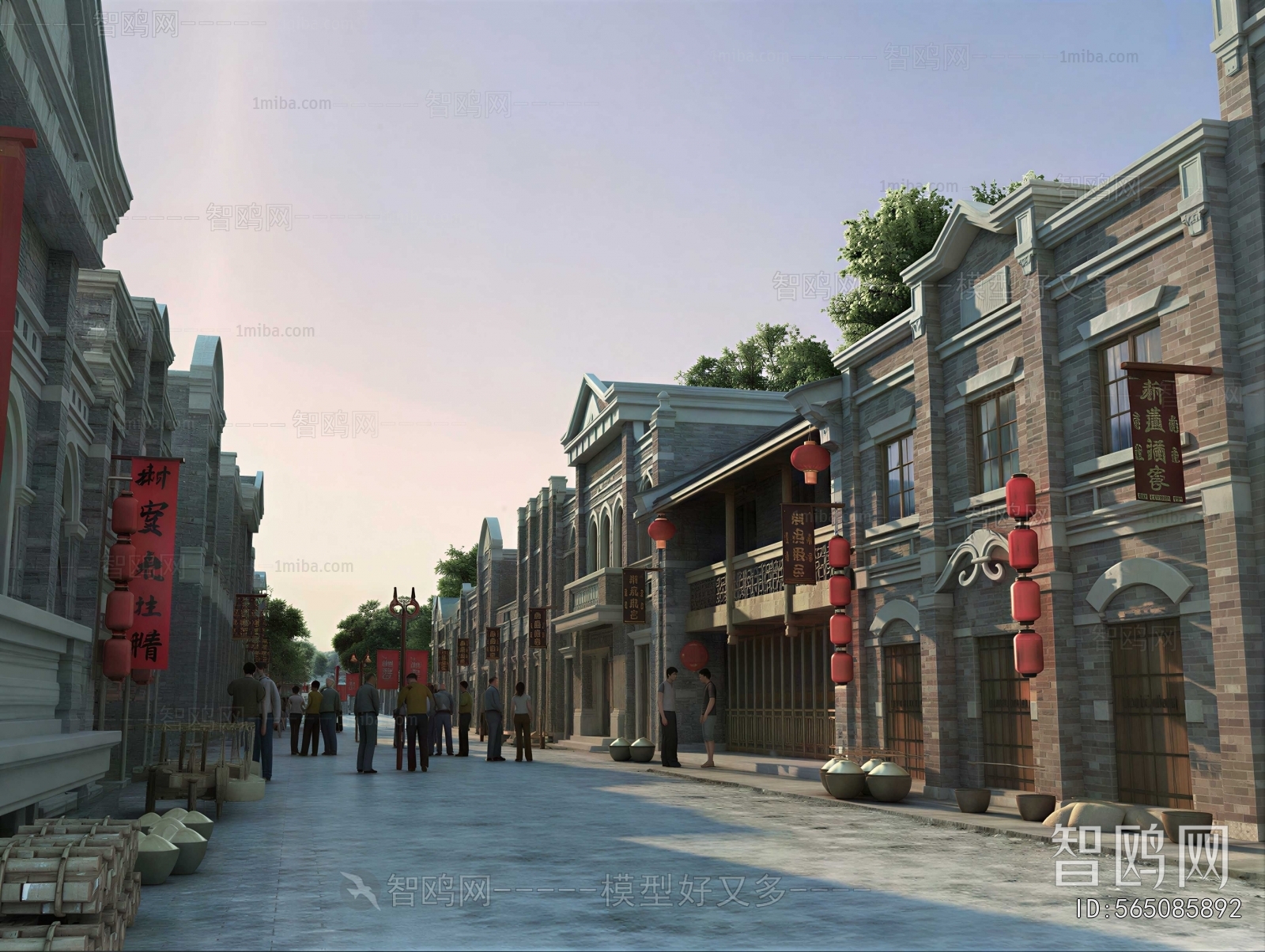New Chinese Style Building Appearance