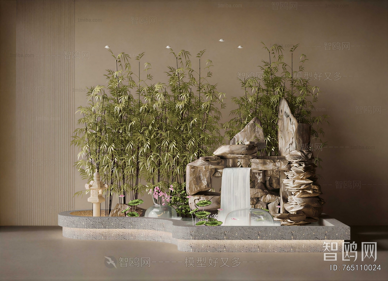 New Chinese Style Plant Landscaping
