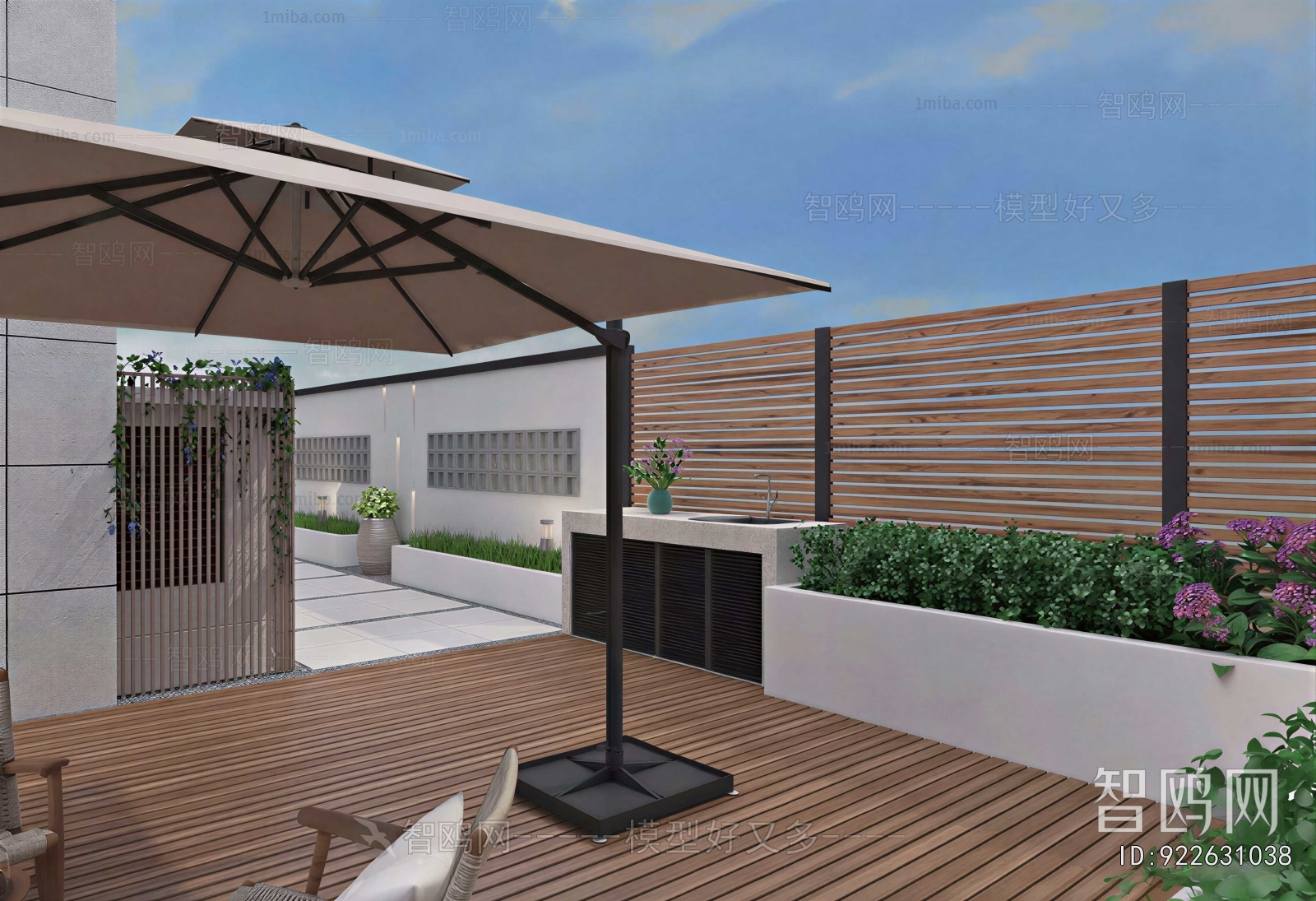 Modern Courtyard/landscape