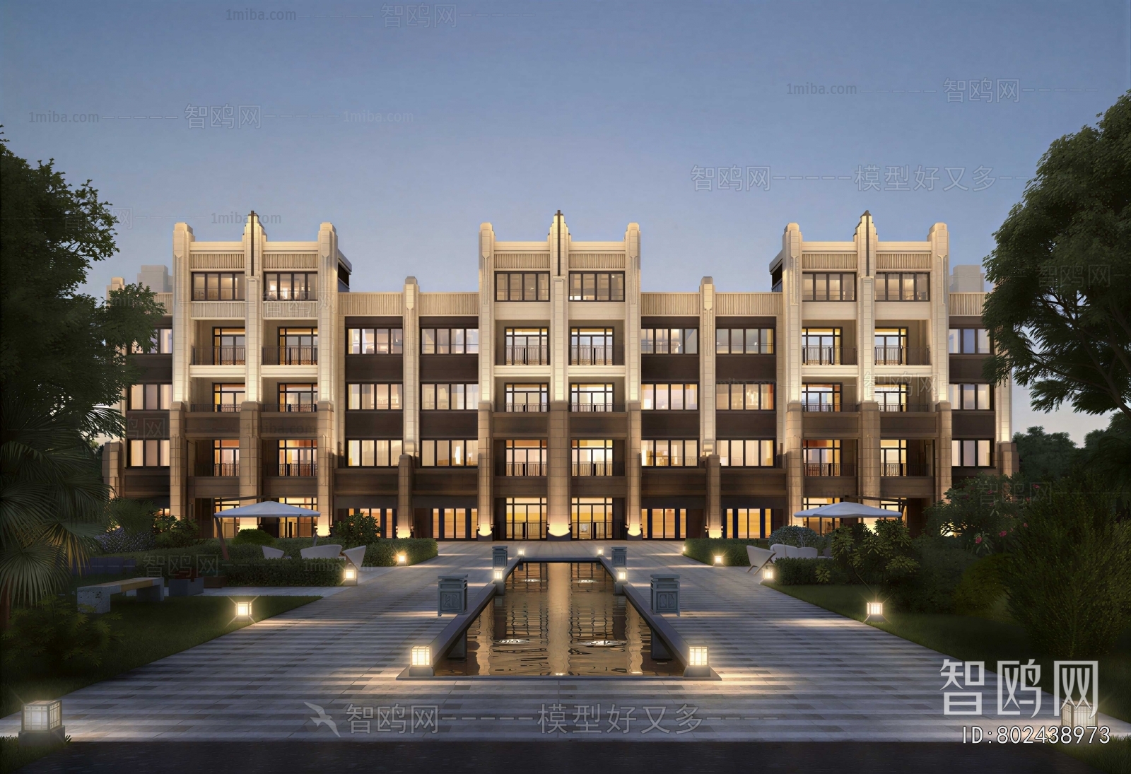 European Style Courtyard/landscape