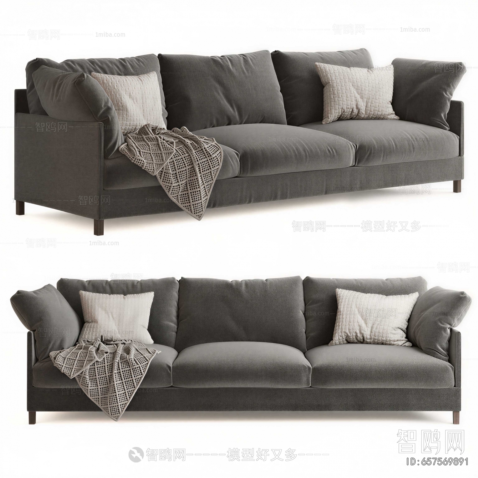 Modern Three-seat Sofa