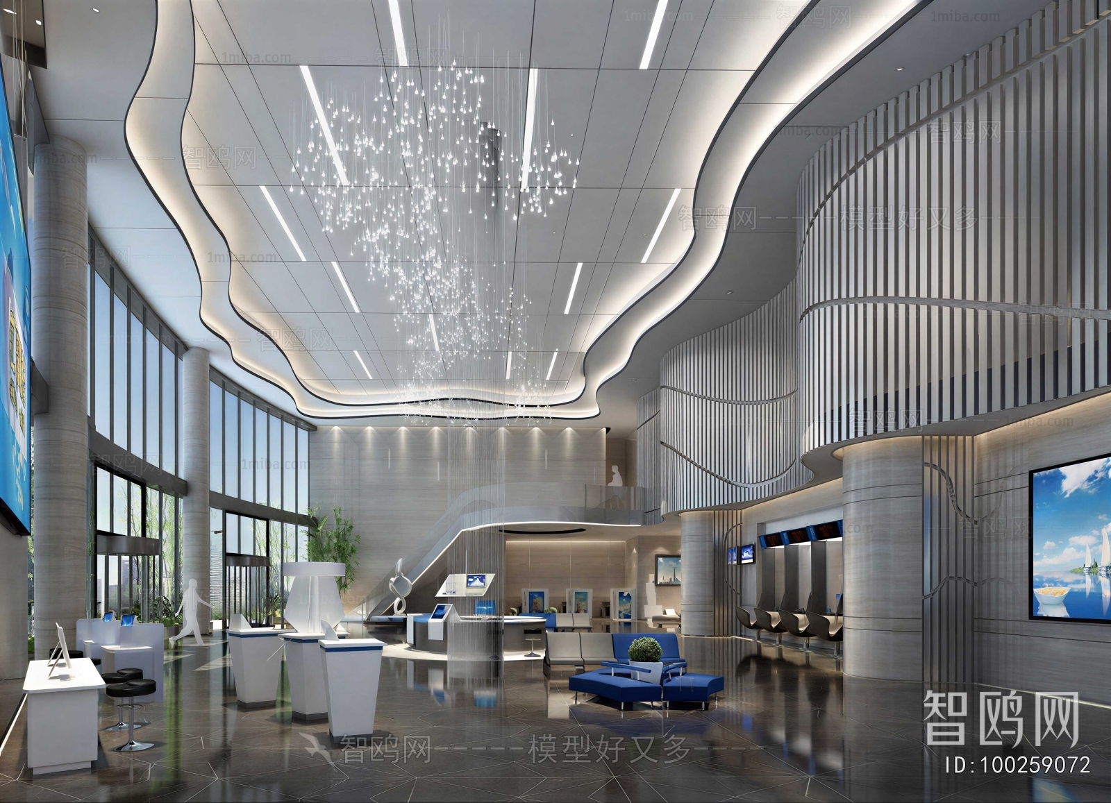 Modern Office Reception Desk