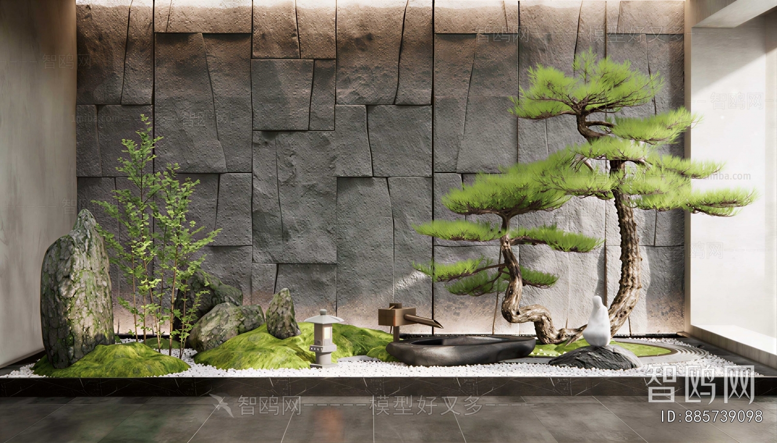 New Chinese Style Plant Landscaping
