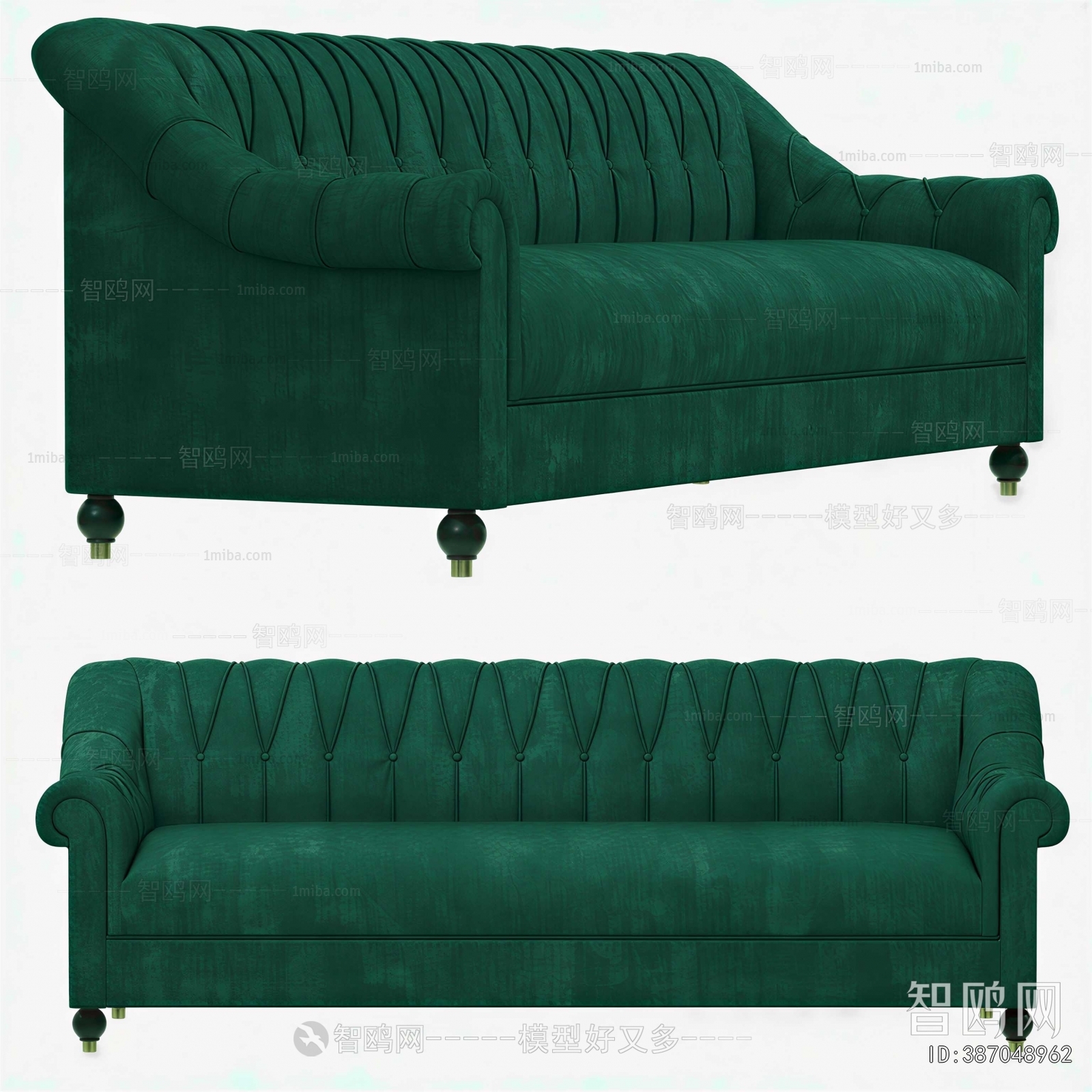 Simple European Style A Sofa For Two
