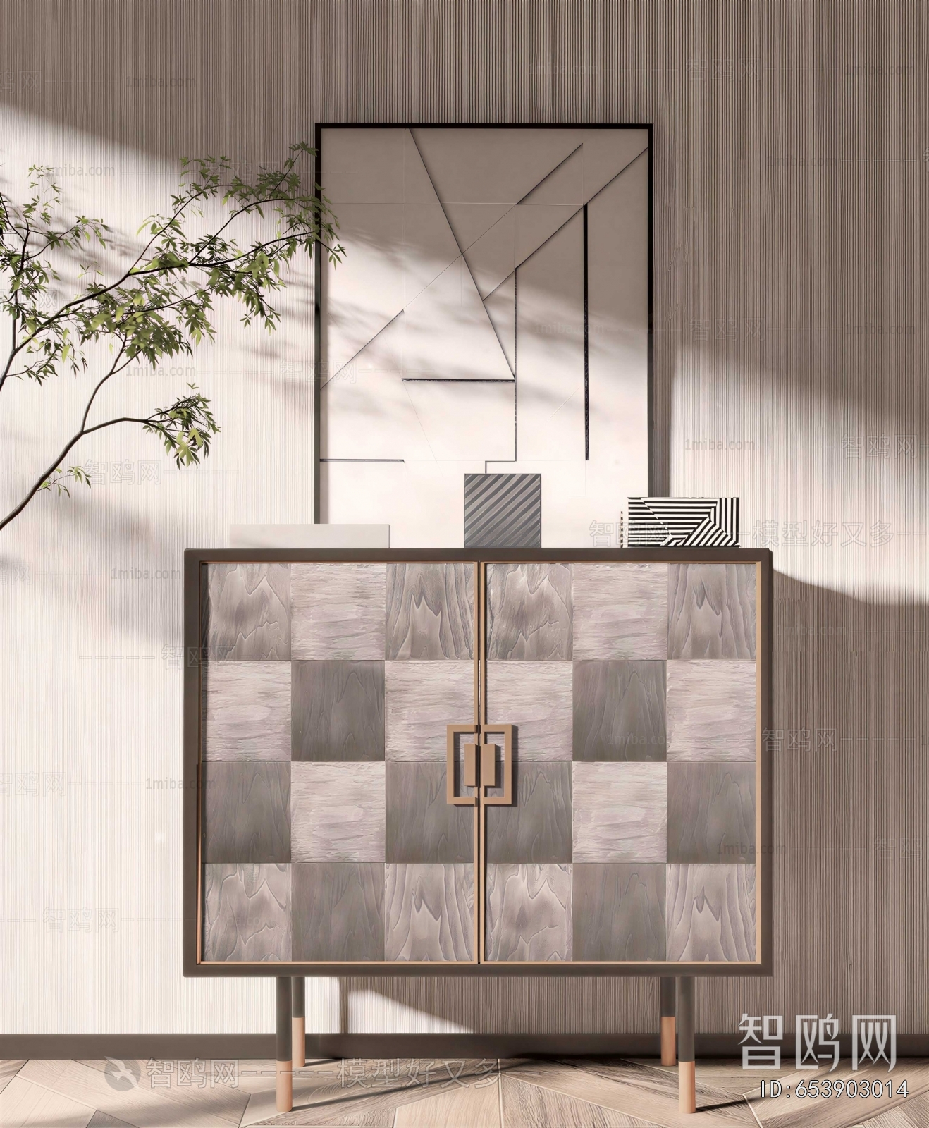 New Chinese Style Side Cabinet