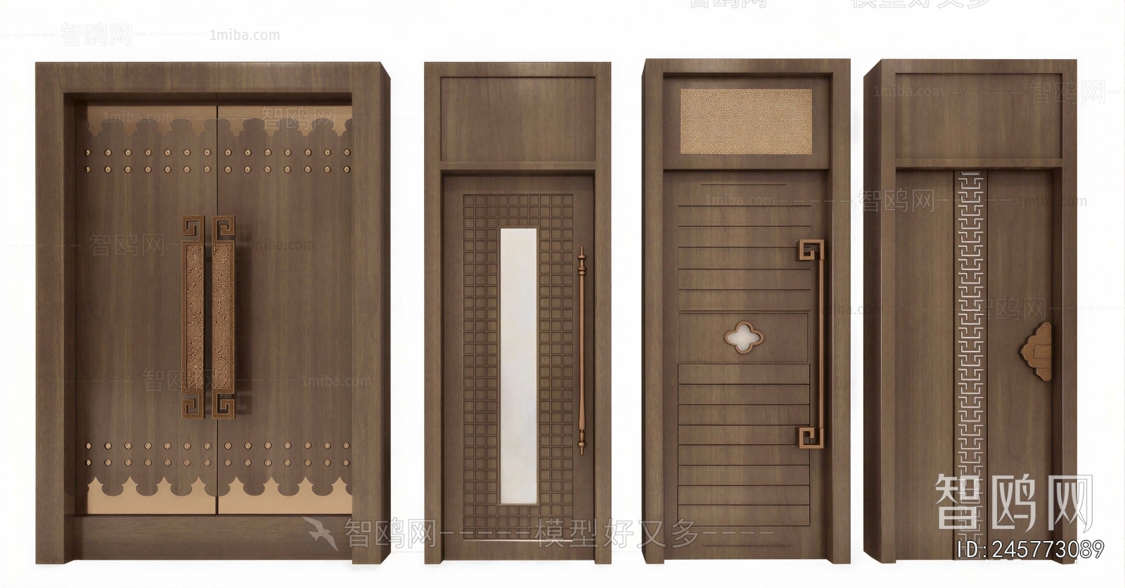 New Chinese Style Single Door