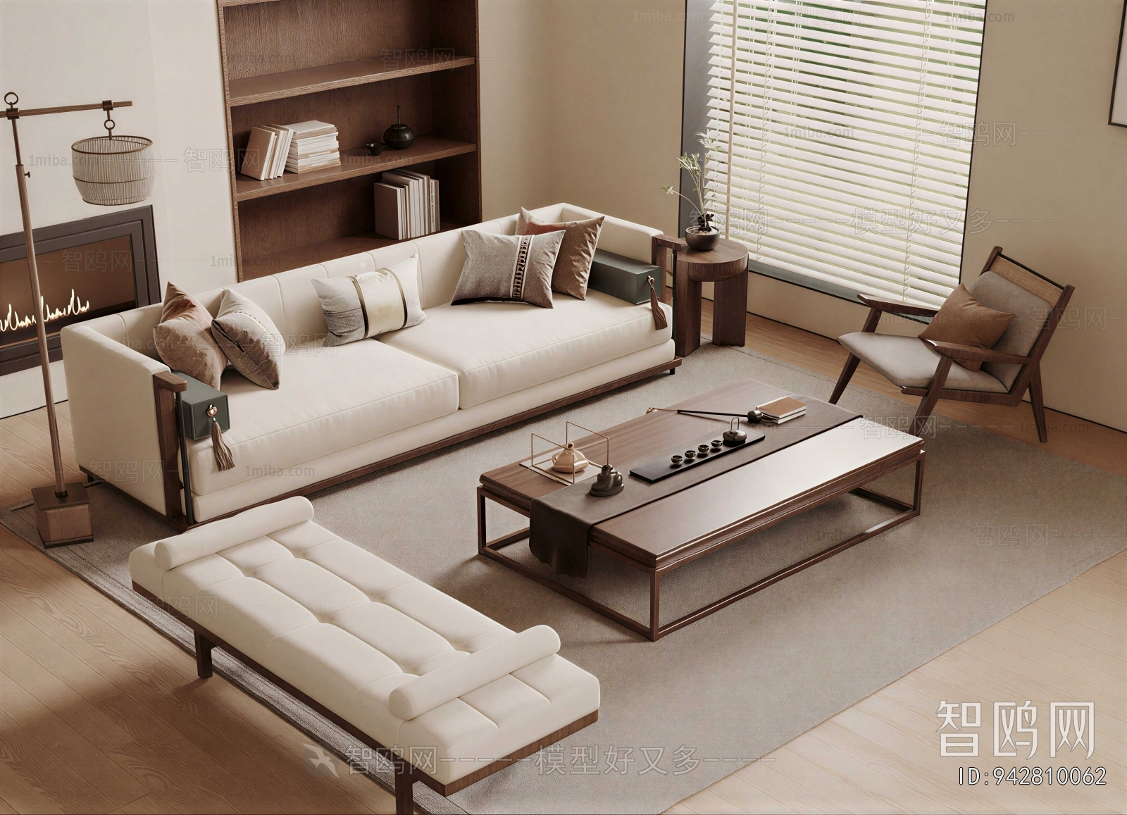 New Chinese Style Sofa Combination