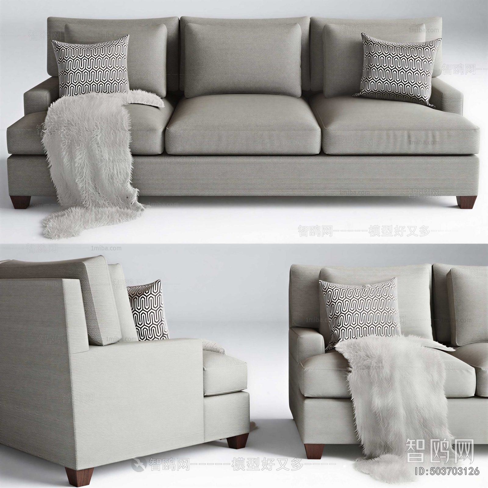 Modern Three-seat Sofa