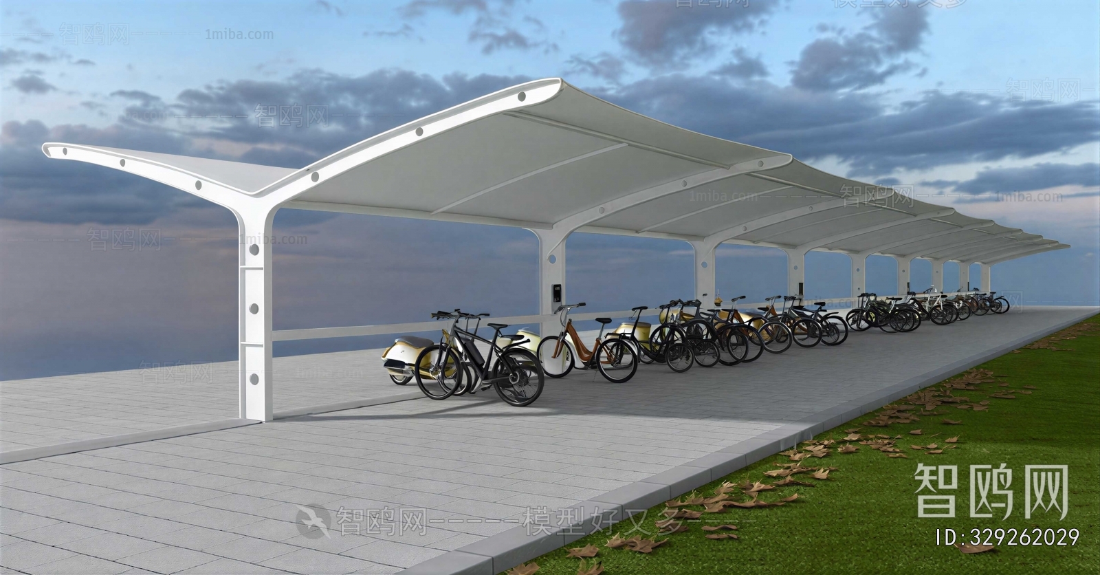Modern Outdoor Parking Lot