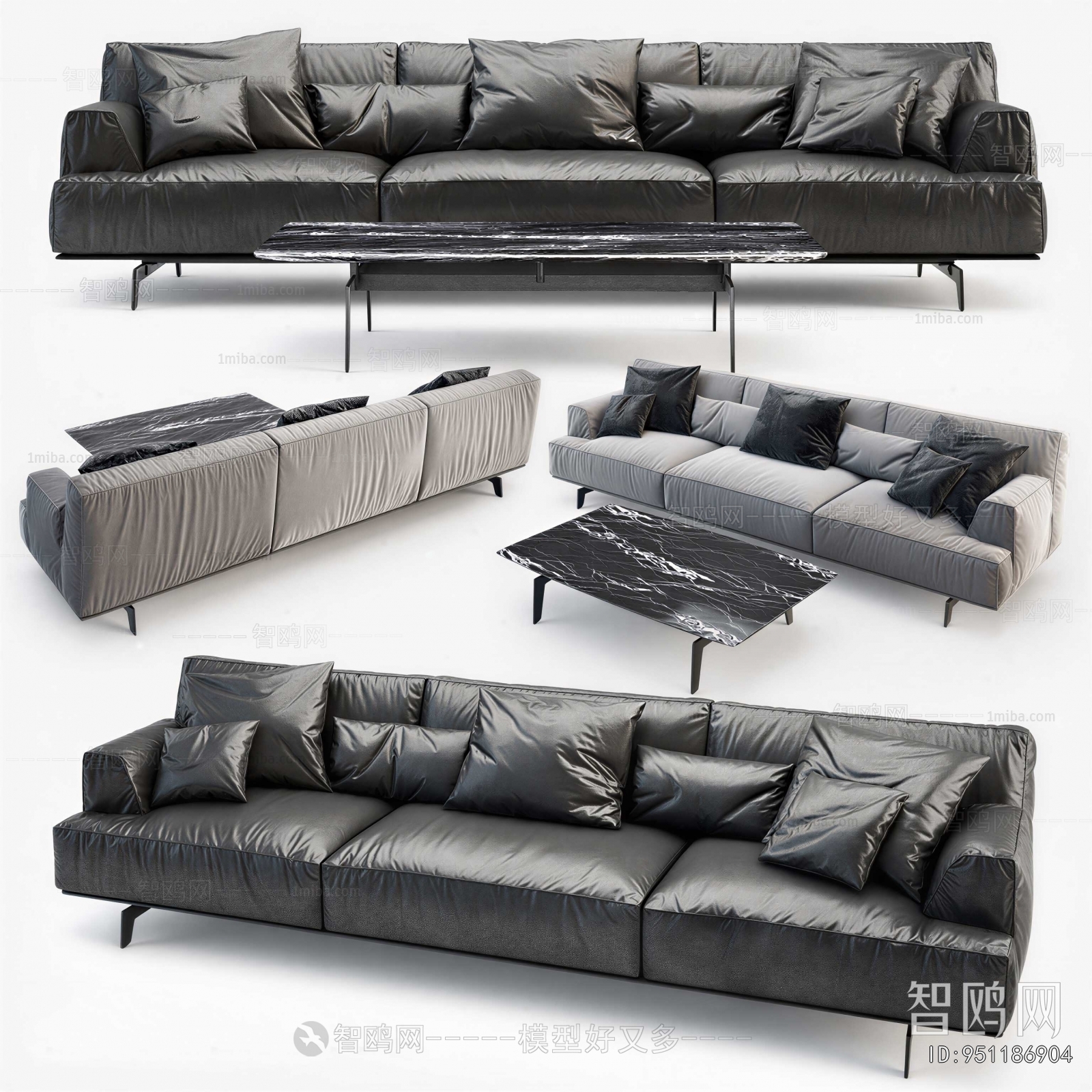 Modern Three-seat Sofa