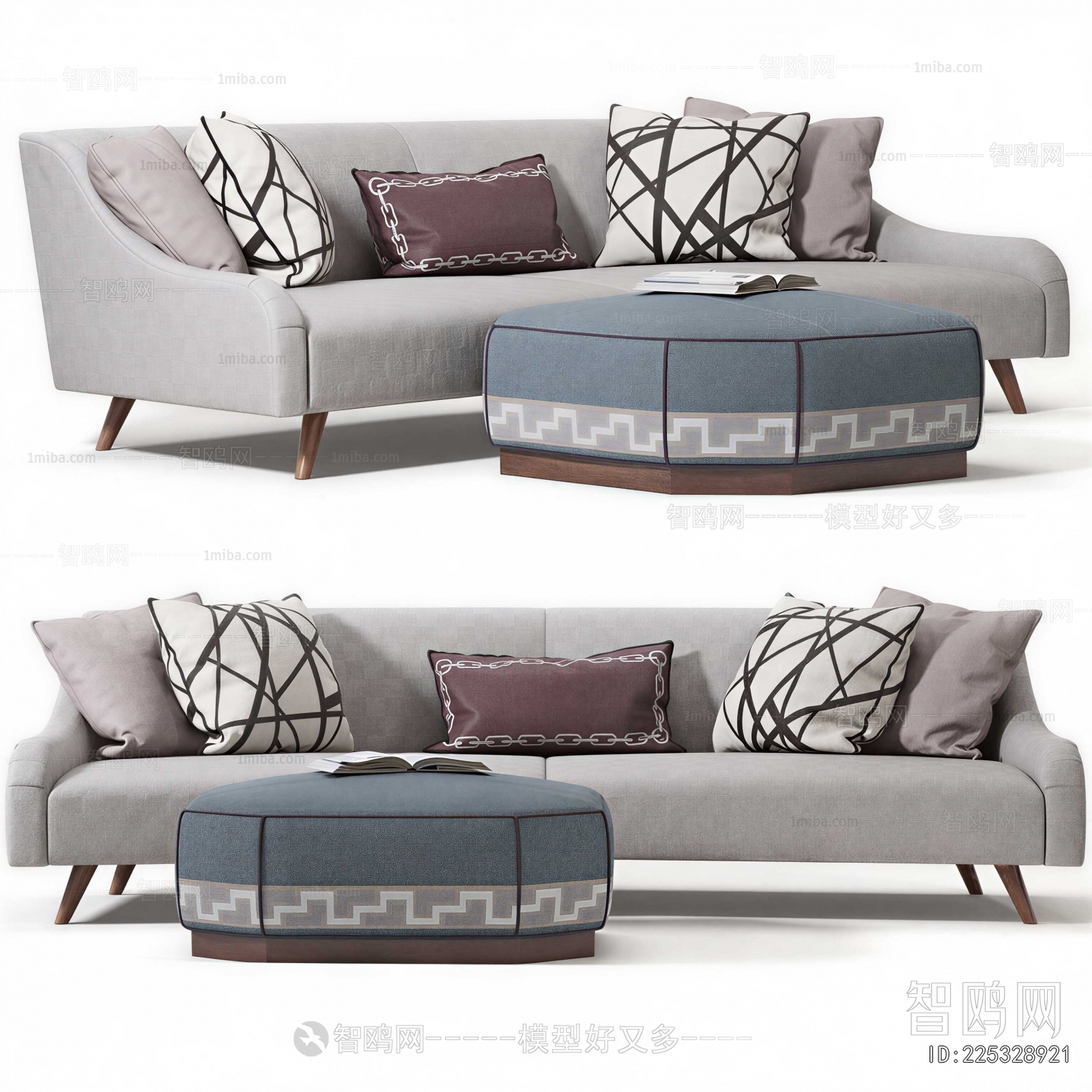 Modern Three-seat Sofa