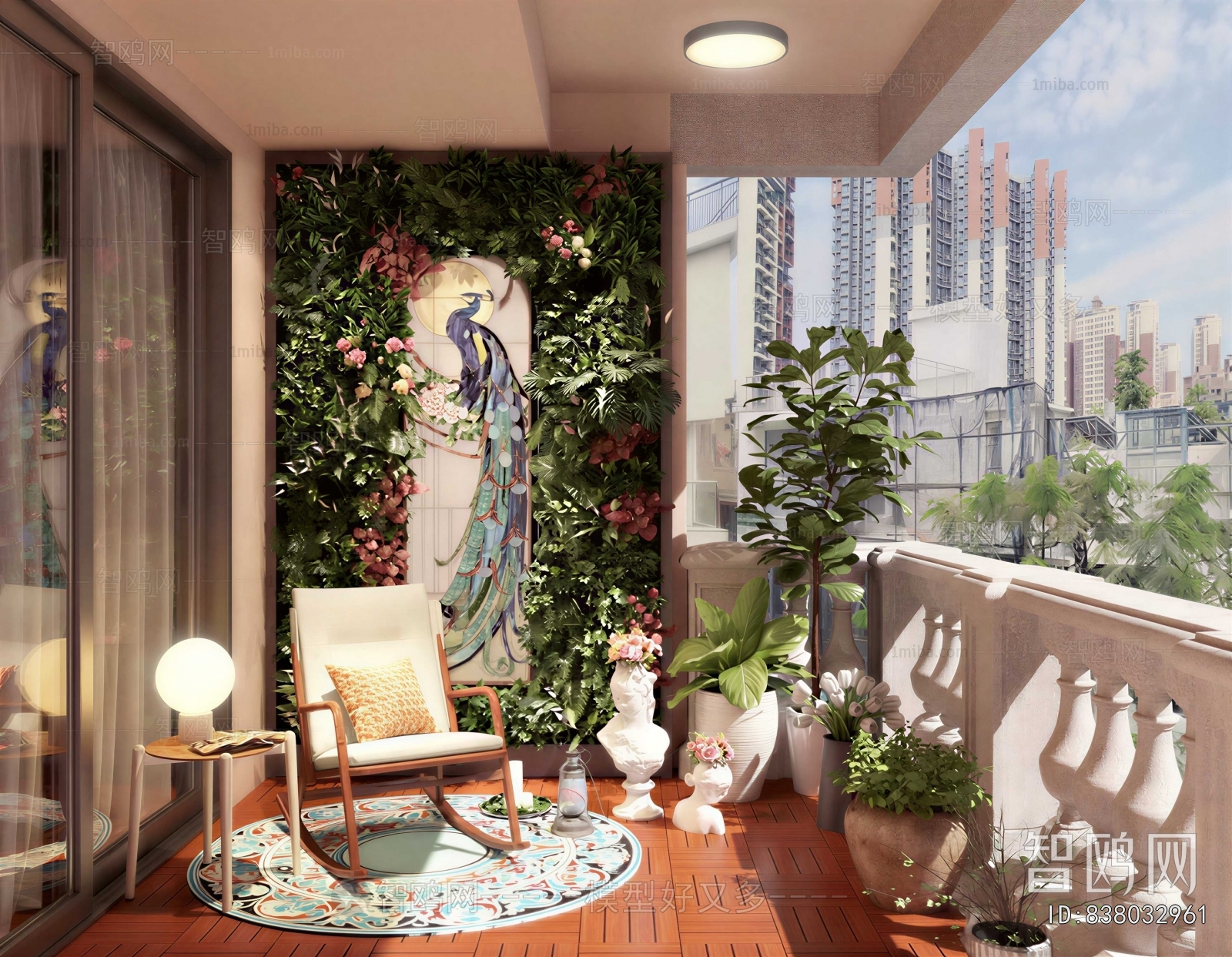 Simple European Style Balcony