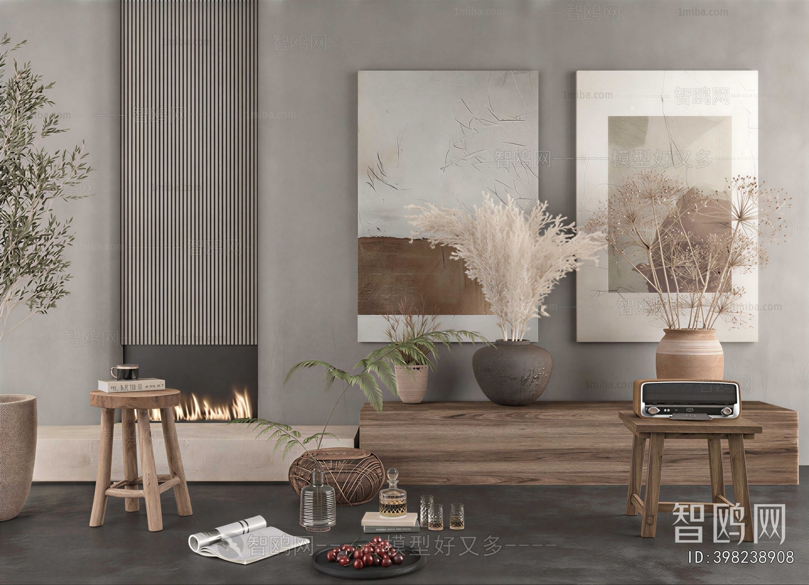 Wabi-sabi Style Side Table/corner Table