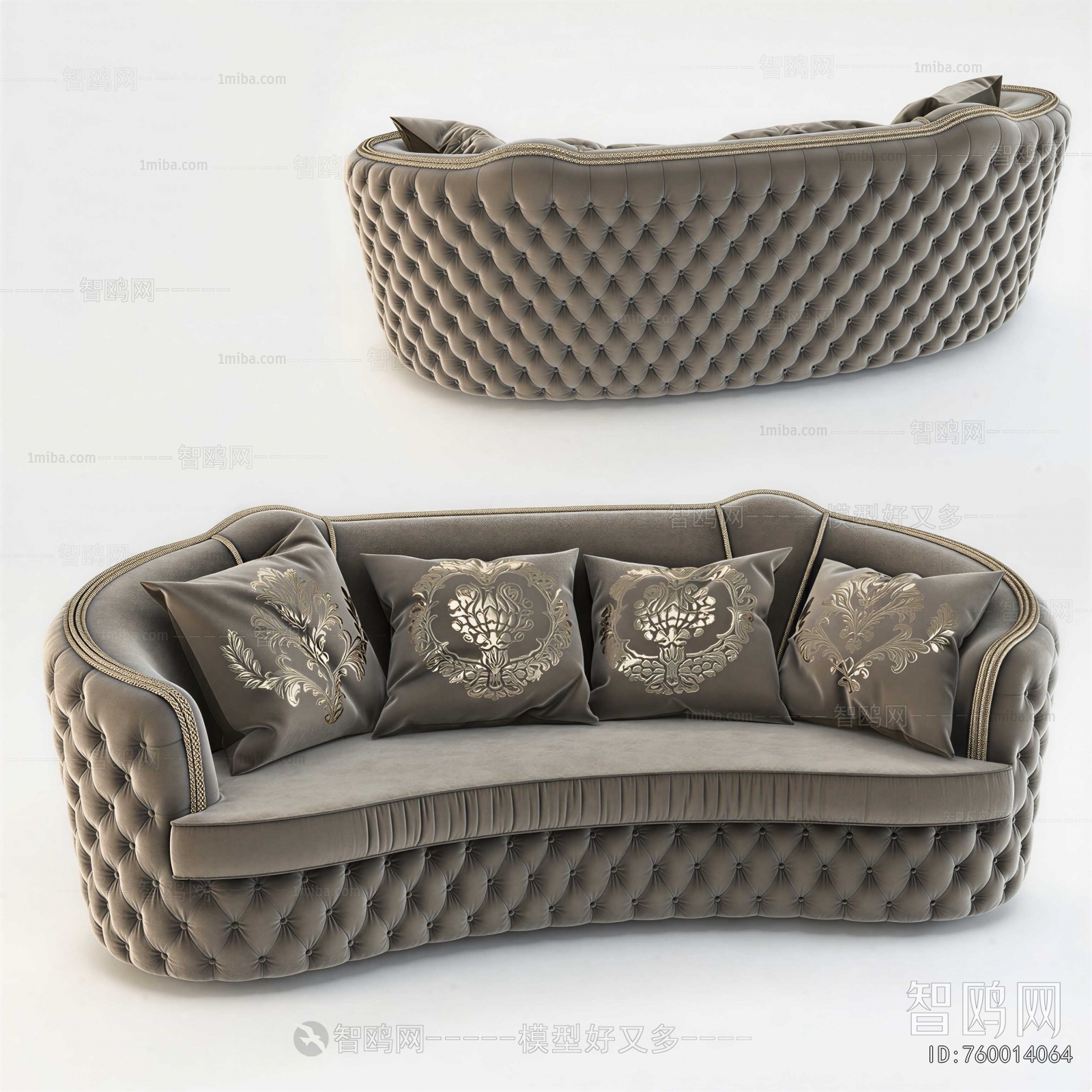 European Style Three-seat Sofa