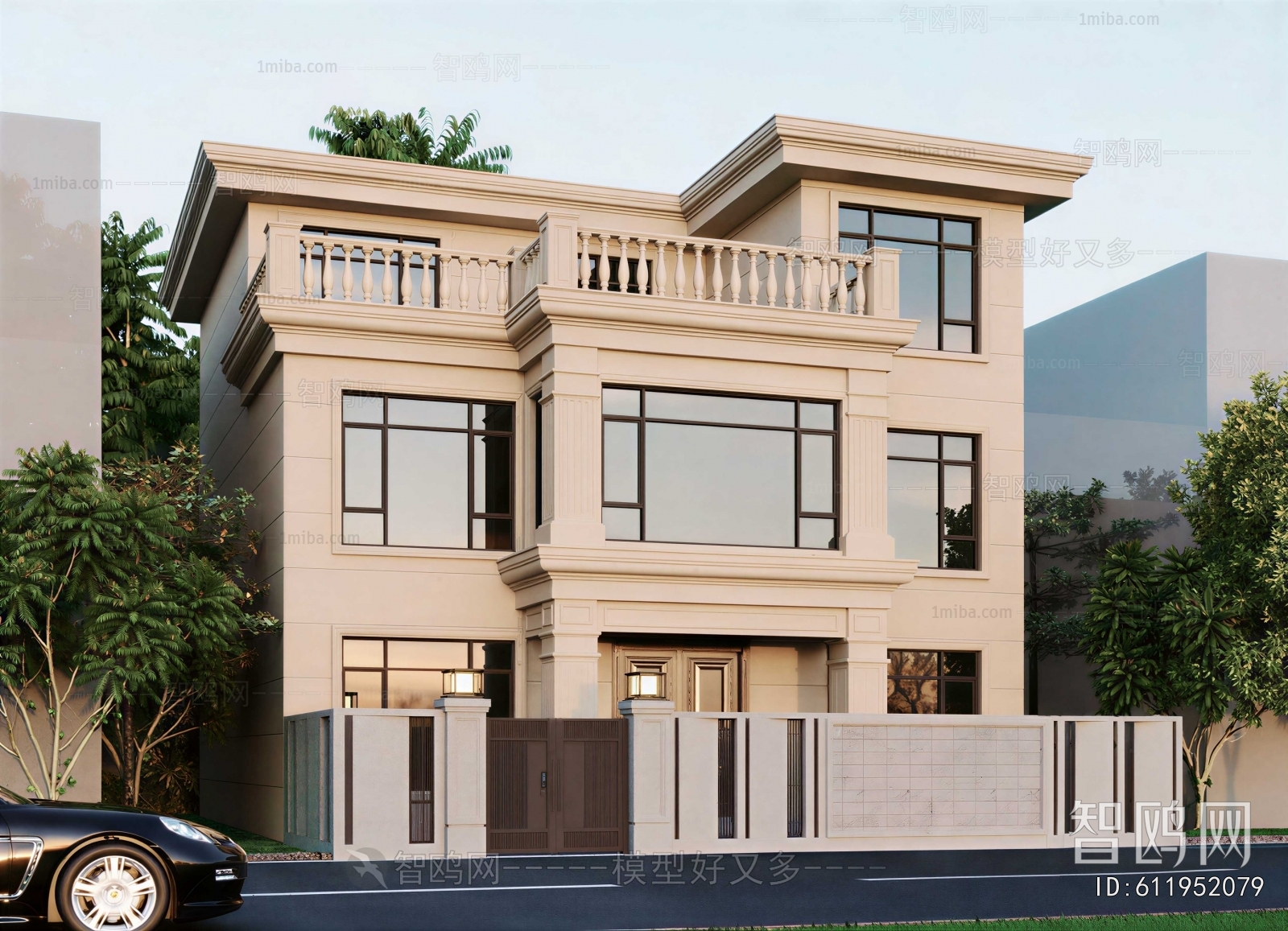 Simple European Style Detached Villa