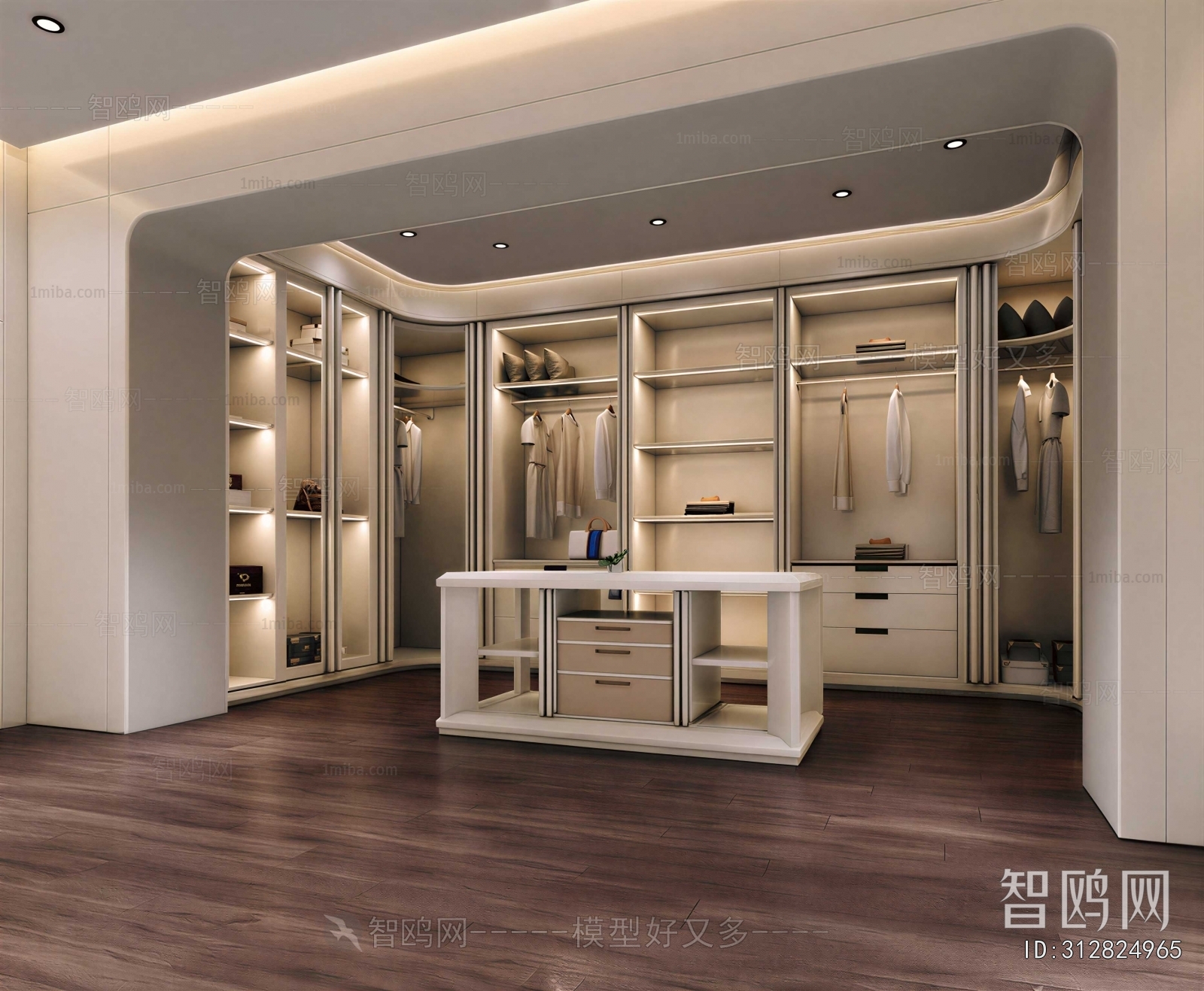 Modern Clothes Storage Area