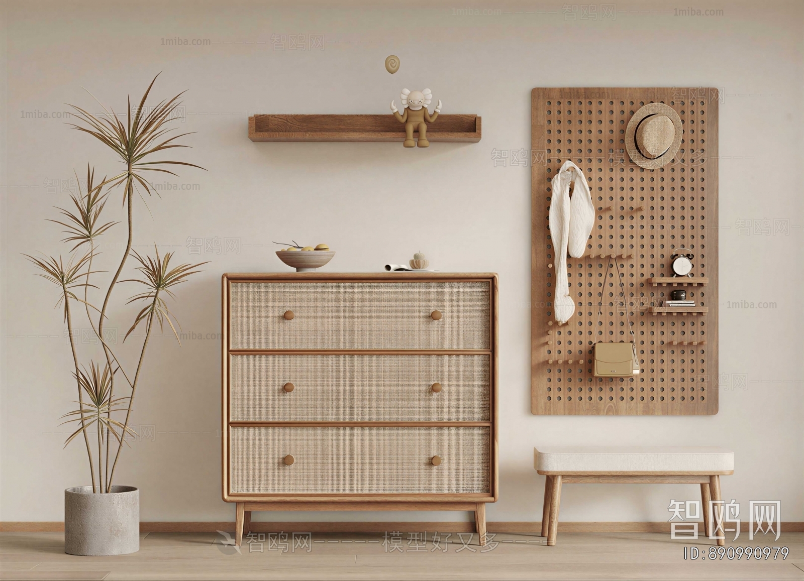 Nordic Style Shoe Cabinet