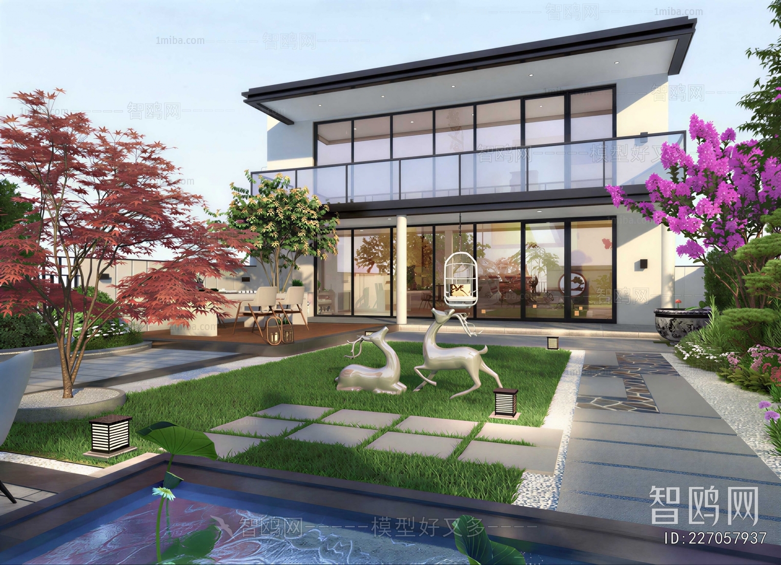 New Chinese Style Courtyard/landscape